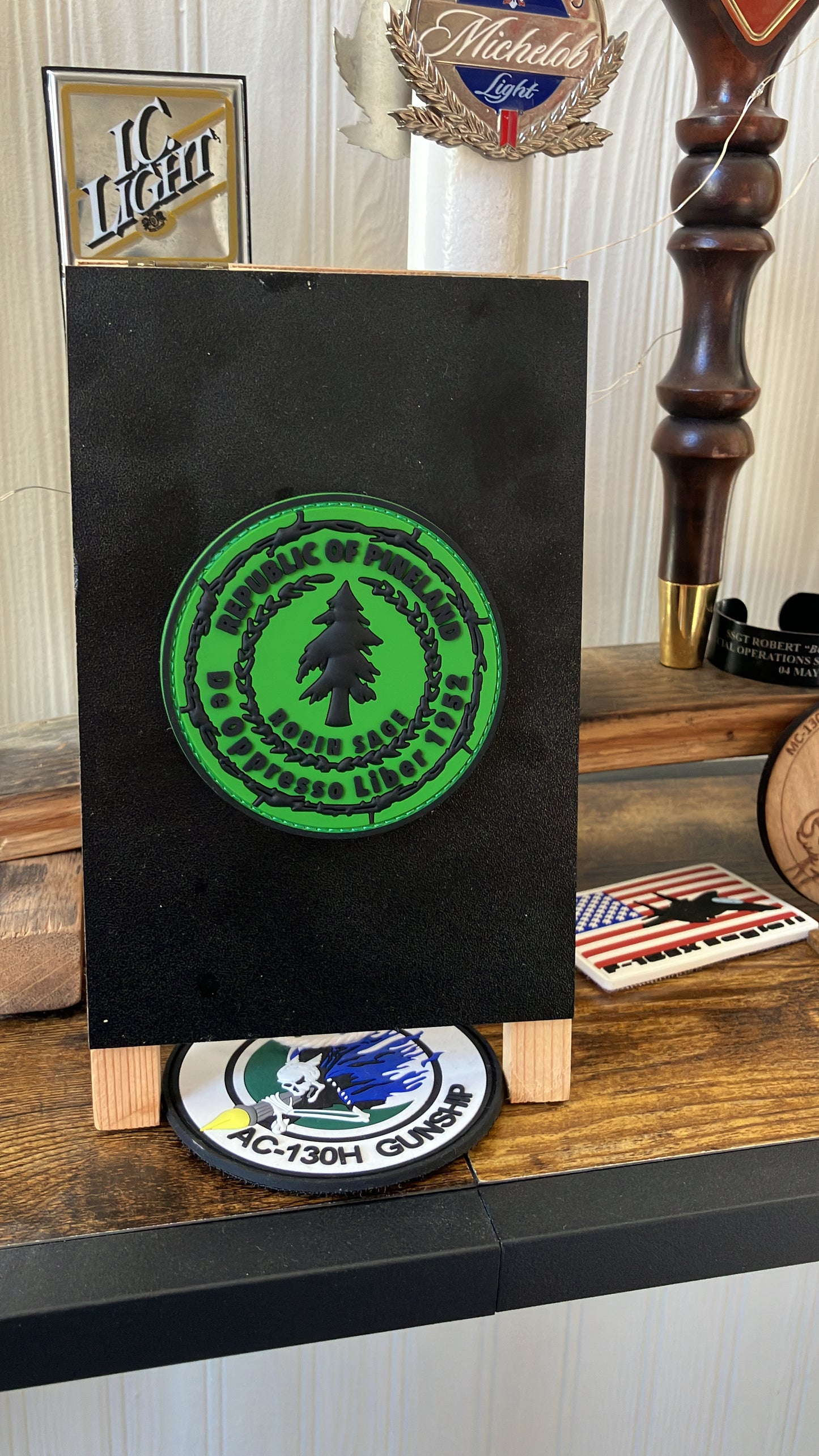 green beret pineland robin sage patch